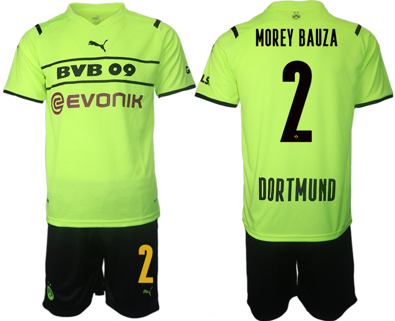 Men 2021-2022 Club Borussia Dortmund Cup green #2 Soccer Jersey